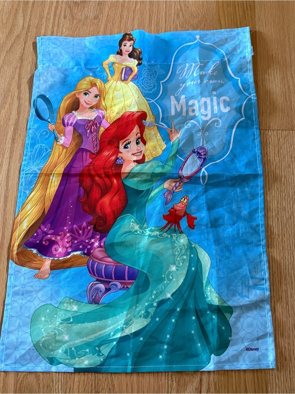 Disney Princess Garden Flag Ariel Rapunzel Belle